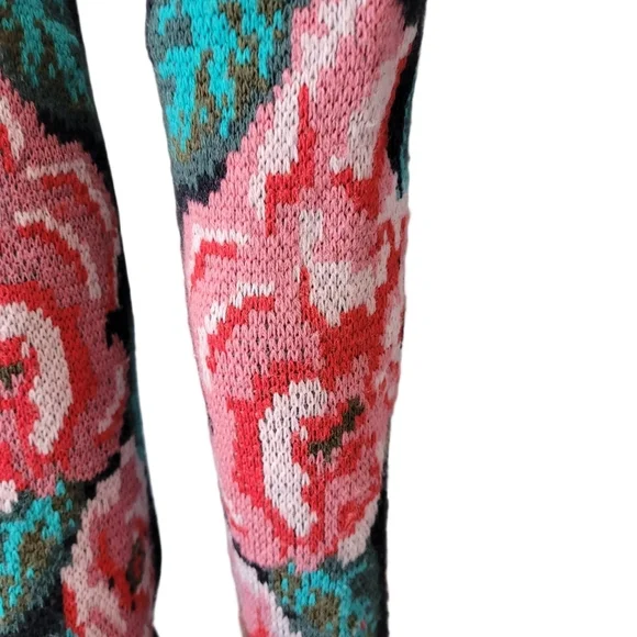 Twin Set Jacquard Knit Floral Boots, VGUC, Size 39.5 - Picture 3 of 16